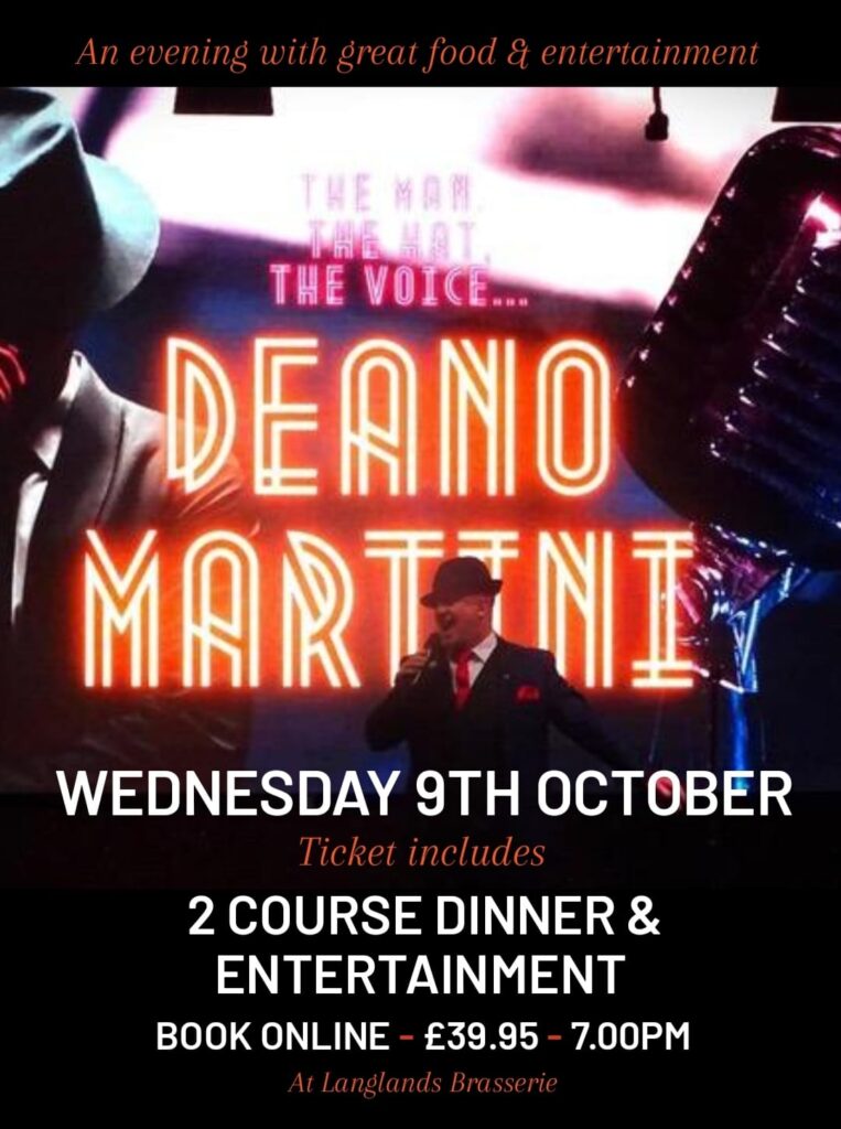 Deano Martini 9th October 2024 Langlands Brasserie